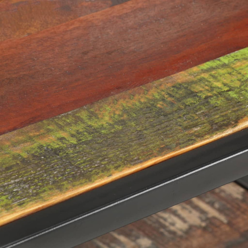 Produktbild för Soffbord 60x60x35 cm massivt återvunnet trä