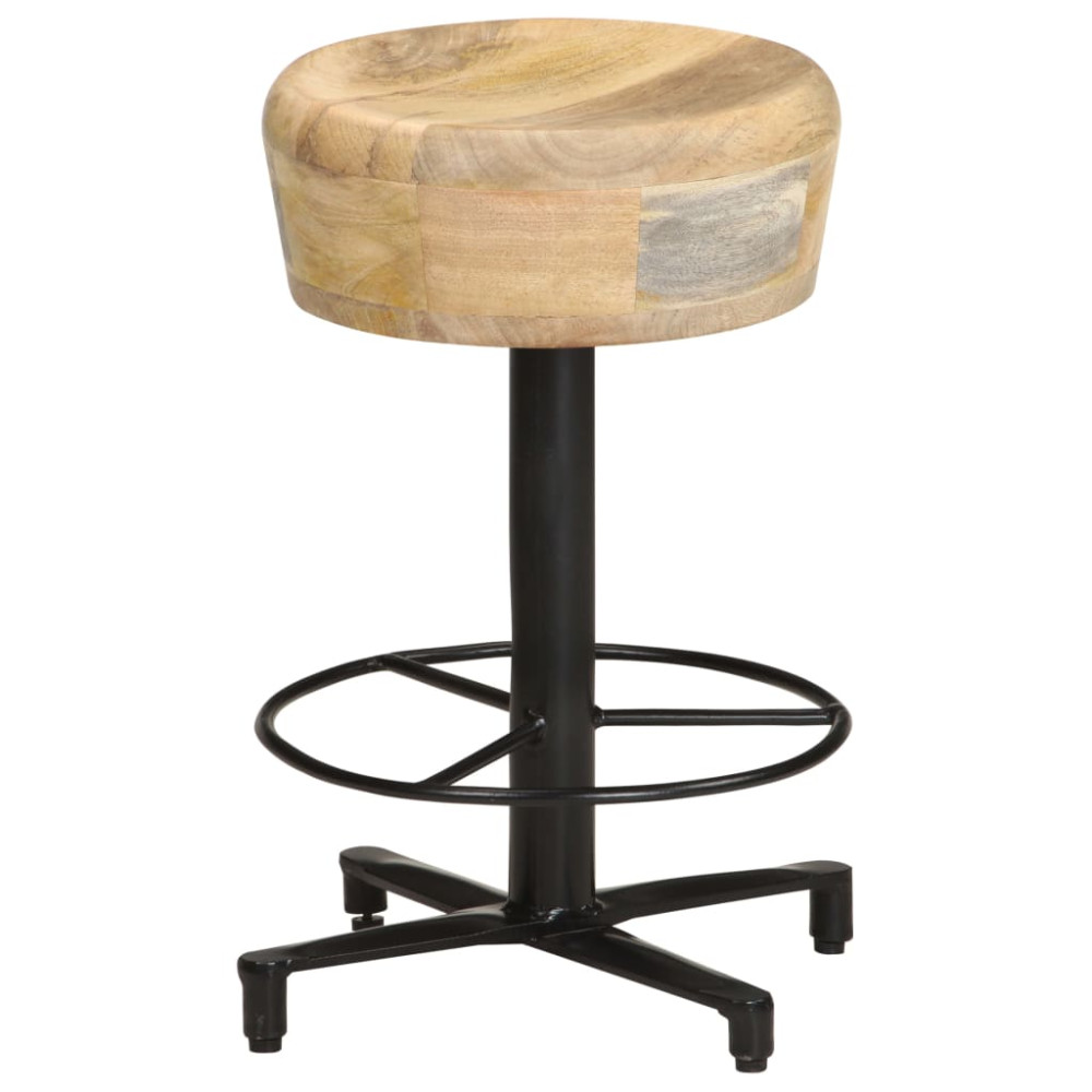 Produktbild för Barstolar 2 st 52 cm massivt mangoträ