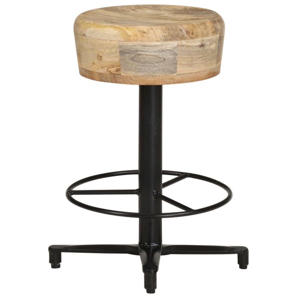 Produktbild för Barstolar 2 st 52 cm massivt mangoträ