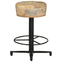 Produktbild för Barstolar 2 st 52 cm massivt mangoträ