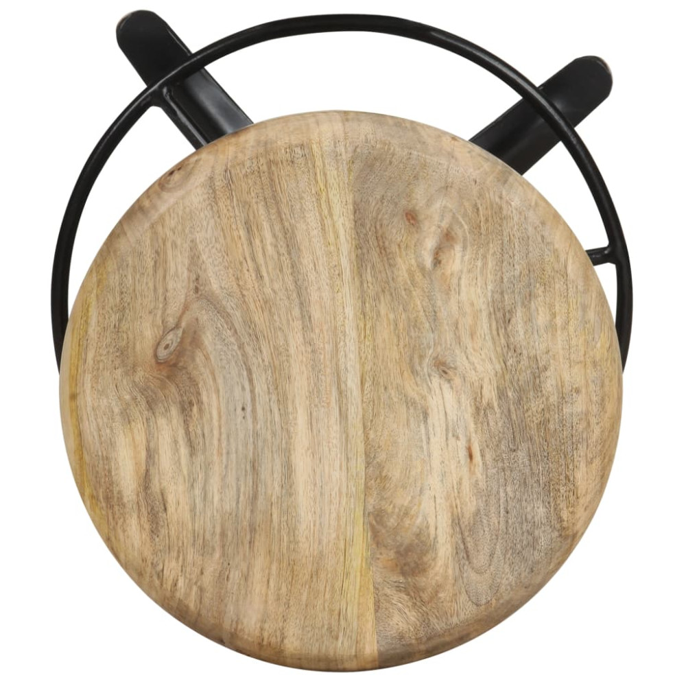 Produktbild för Barstolar 2 st 52 cm massivt mangoträ