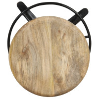 Produktbild för Barstolar 2 st 52 cm massivt mangoträ