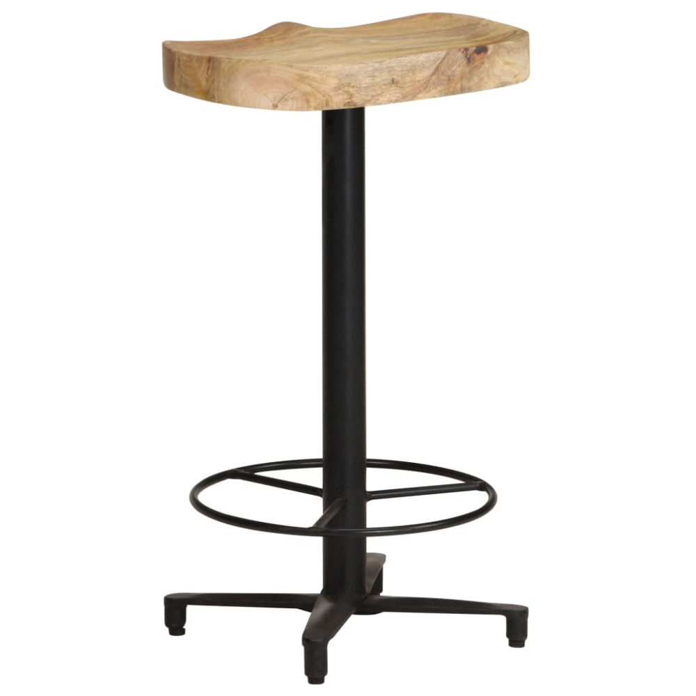 Produktbild för Barstolar 2 st 66 cm massivt mangoträ