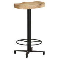 Produktbild för Barstolar 2 st 66 cm massivt mangoträ