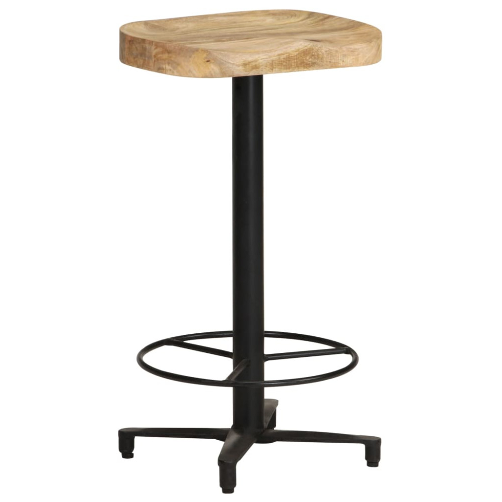 Produktbild för Barstolar 2 st 66 cm massivt mangoträ