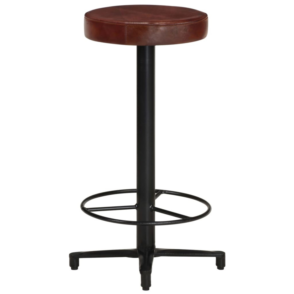 Produktbild för Barstolar 2 st 66 cm äkta läder