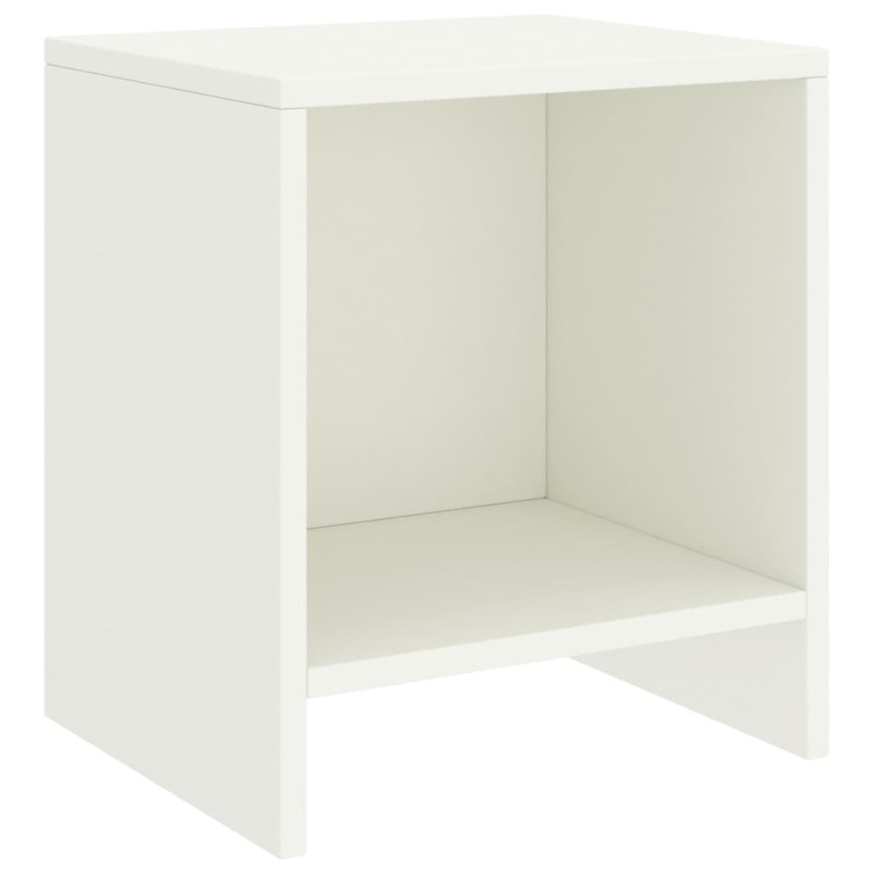 Produktbild för Sängbord vit 35x30x40 cm massiv furu