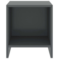 Miniatyr av produktbild för Sängbord mörkgrå 35x30x40 cm massiv furu