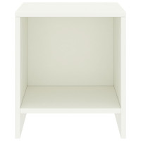 Miniatyr av produktbild för Sängbord 2 st vit 35x30x40 cm massiv furu
