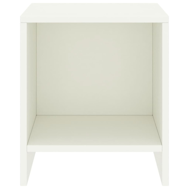 Produktbild för Sängbord 2 st vit 35x30x40 cm massiv furu