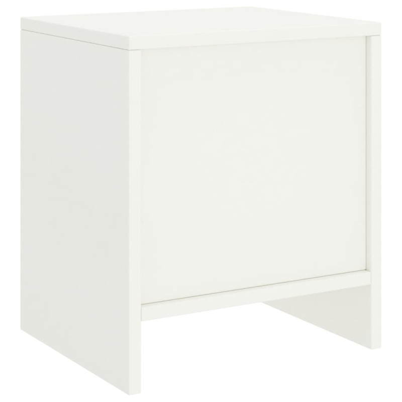 Produktbild för Sängbord 2 st vit 35x30x40 cm massiv furu