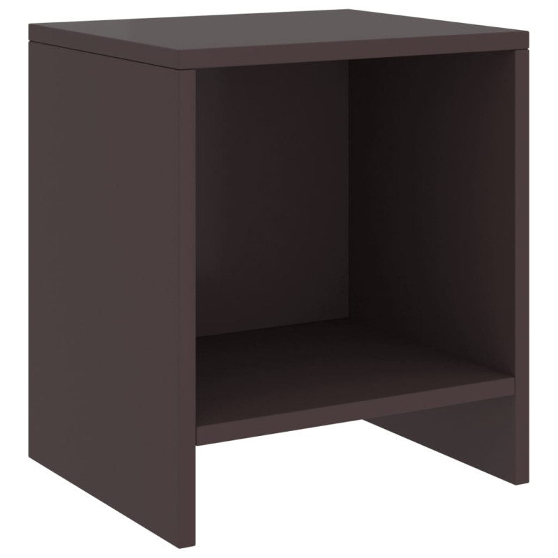 Produktbild för Sängbord 2 st mörkbrun 35x30x40 cm massiv furu