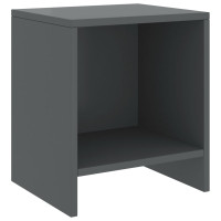 Miniatyr av produktbild för Sängbord 2 st mörkgrå 35x30x40 cm massiv furu