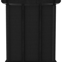 Produktbild för Hylla med 6 kuber svart 103x30x72,5 cm tyg