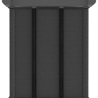 Produktbild för Hylla med 6 kuber med lådor grå 103x30x72,5 cm tyg
