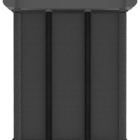 Produktbild för Hylla med 12 kuber med lådor grå 103x30x141 cm tyg