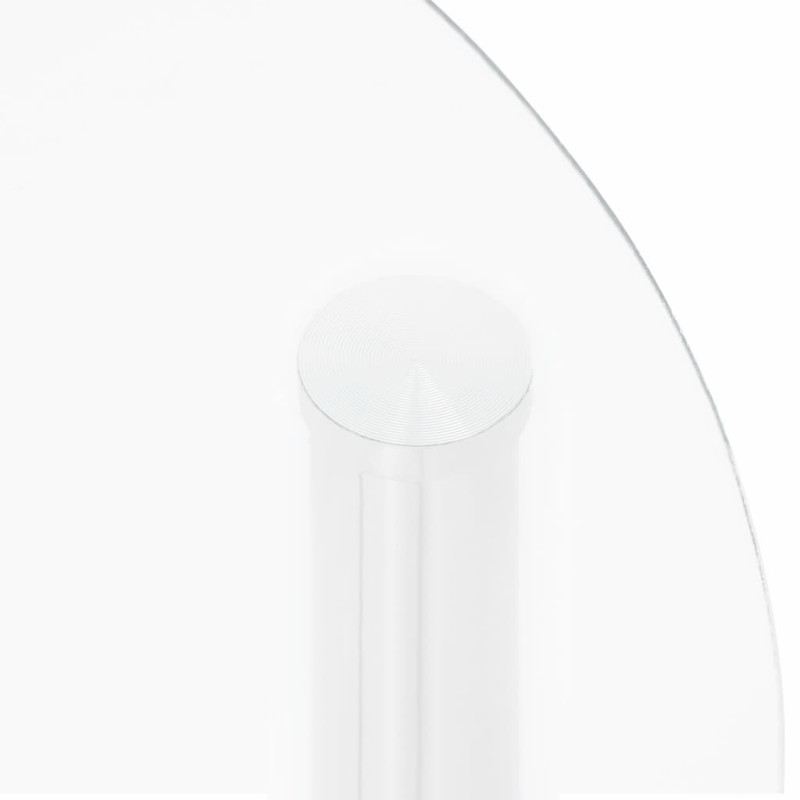 Produktbild för Sidobord med 2 hyllplan genomskinligt 38 cm härdat glas
