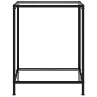 Produktbild för Konsolbord transparent 60x35x75 cm härdat glas