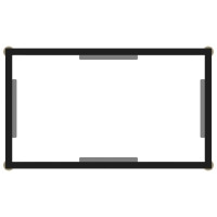 Produktbild för Konsolbord transparent 60x35x75 cm härdat glas