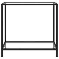 Produktbild för Konsolbord transparent 80x35x75 cm härdat glas