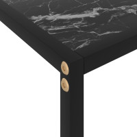 Produktbild för Konsolbord svart 80x35x75 cm härdat glas