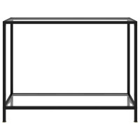 Produktbild för Konsolbord transparent 100x35x75 cm härdat glas