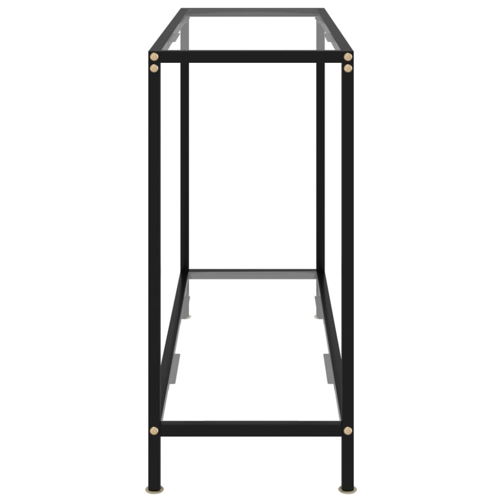 Produktbild för Konsolbord transparent 100x35x75 cm härdat glas