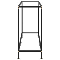 Produktbild för Konsolbord transparent 100x35x75 cm härdat glas