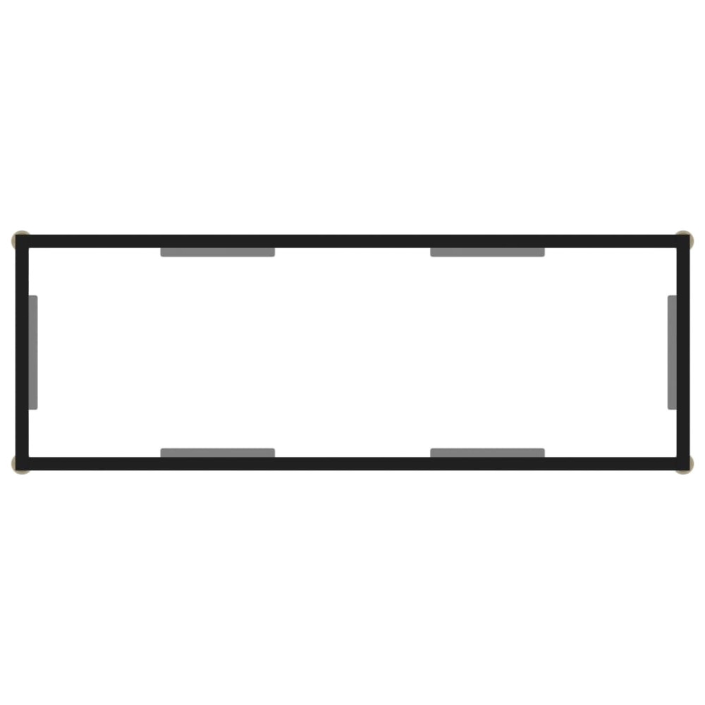 Produktbild för Konsolbord transparent 100x35x75 cm härdat glas