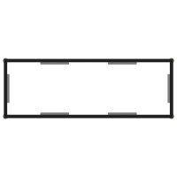 Produktbild för Konsolbord transparent 100x35x75 cm härdat glas