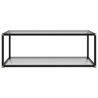 Miniatyr av produktbild för Soffbord genomskinligt 100x50x35 cm härdat glas