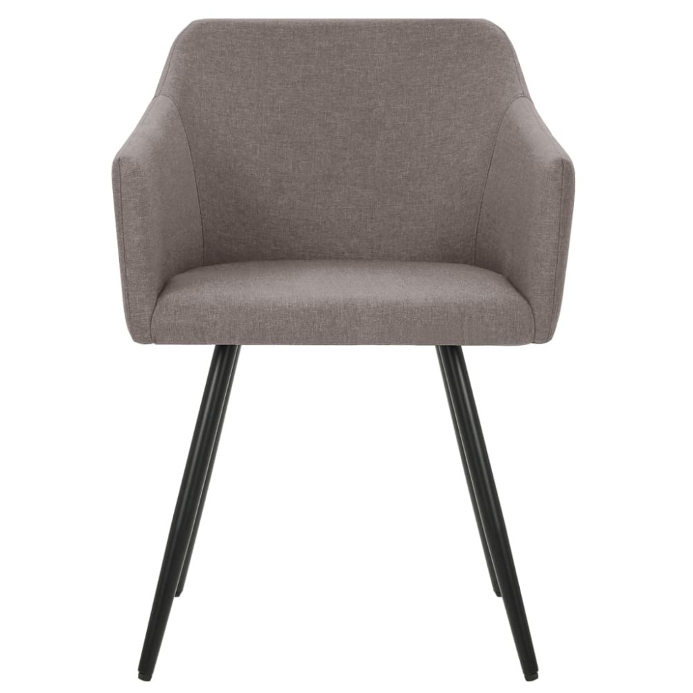 Produktbild för Matstolar 2 st taupe tyg