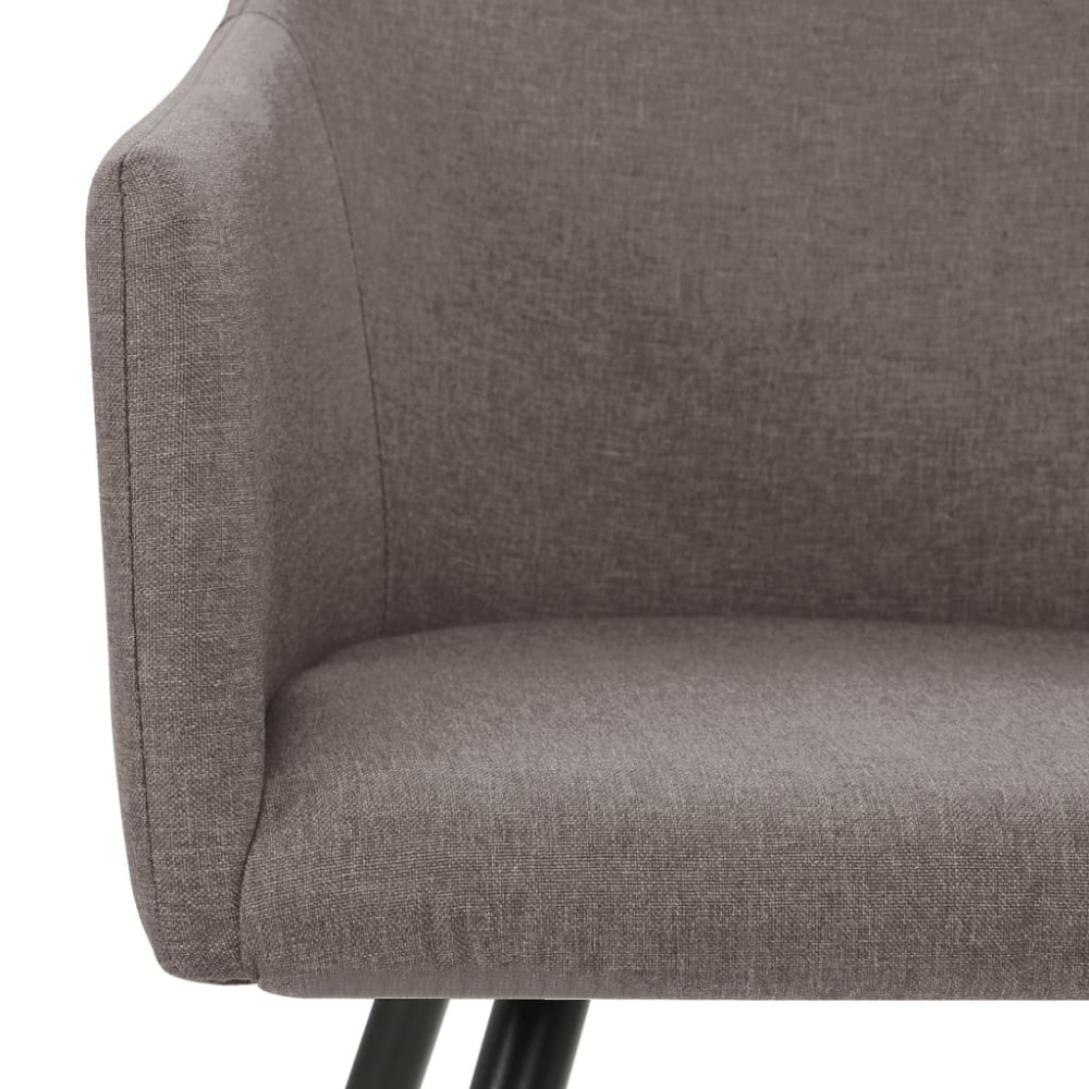 Produktbild för Matstolar 2 st taupe tyg