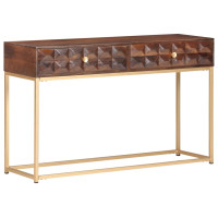 Produktbild för Konsolbord 122x36x75 cm massivt mangoträ