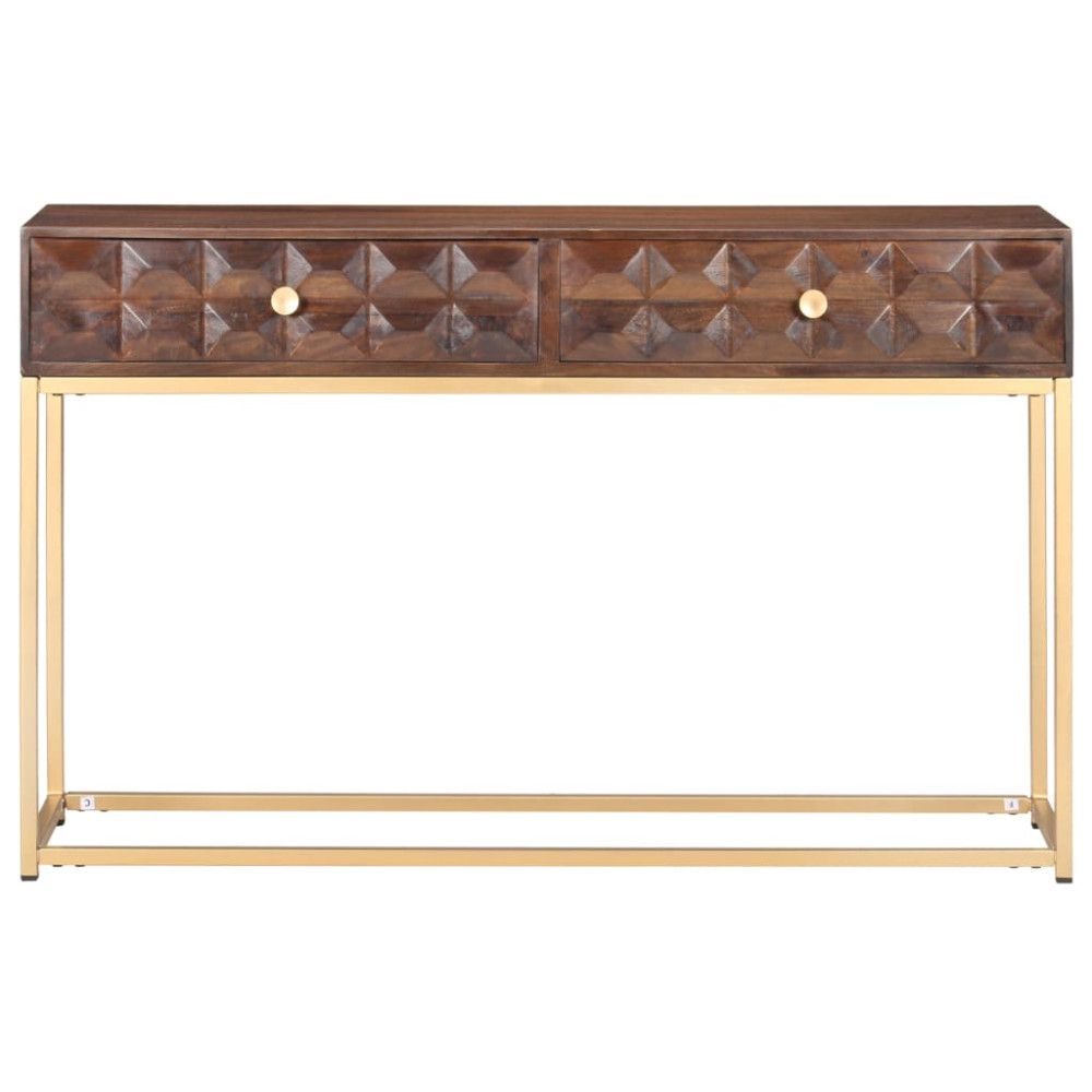 Produktbild för Konsolbord 122x36x75 cm massivt mangoträ