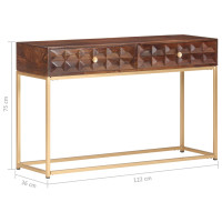 Produktbild för Konsolbord 122x36x75 cm massivt mangoträ