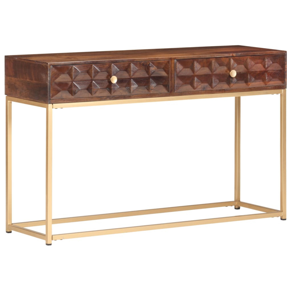 Produktbild för Konsolbord 122x36x75 cm massivt mangoträ