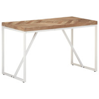 Produktbild för Matbord 120x60x76 cm massivt akaciaträ och mangoträ