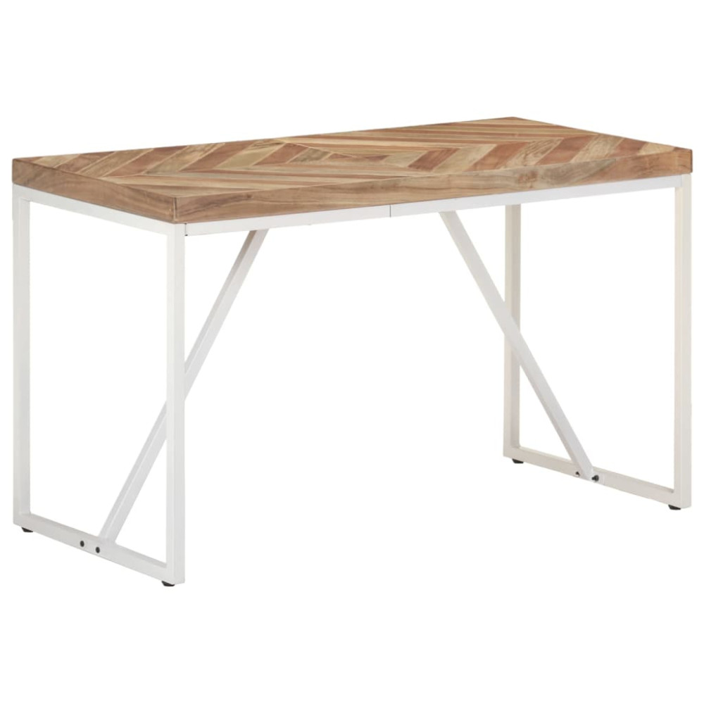 Produktbild för Matbord 120x60x76 cm massivt akaciaträ och mangoträ