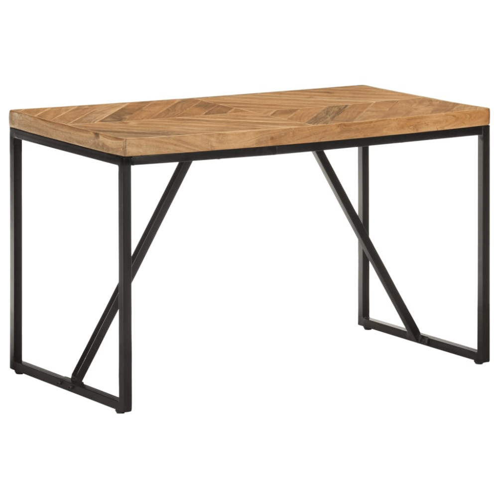 Produktbild för Matbord 120x60x76 cm massivt akaciaträ och mangoträ