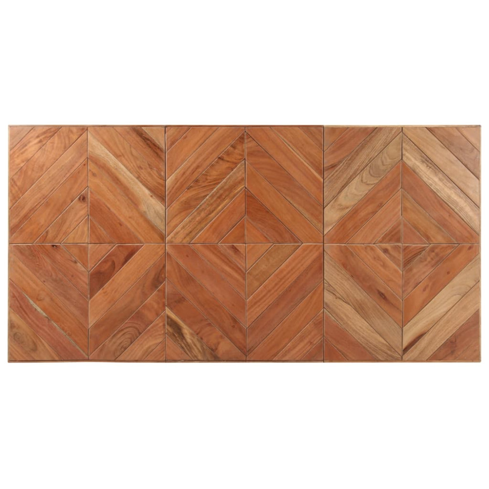 Produktbild för Matbord 140x70x76 cm massivt akaciaträ och mangoträ