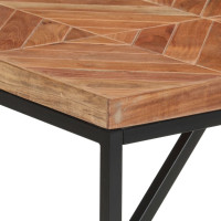 Produktbild för Matbord 140x70x76 cm massivt akaciaträ och mangoträ
