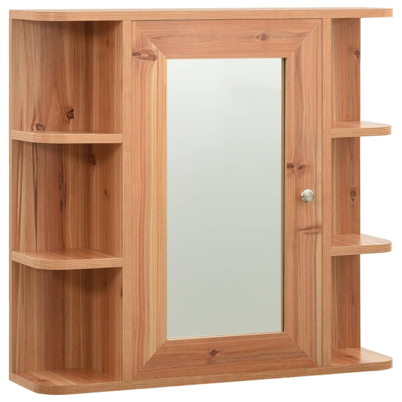 Produktbild för Spegelskåp för badrum ek 66x17x63 cm MDF