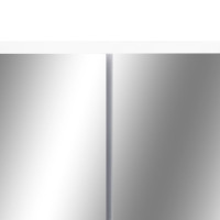 Produktbild för LED-Spegelskåp för badrum vit 80x15x60 cm MDF