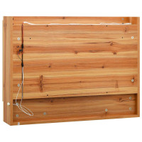 Produktbild för LED-Spegelskåp för badrum ek 80x15x60 cm MDF
