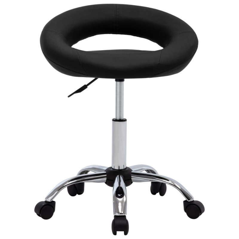Produktbild för Snurrbar stol svart konstläder