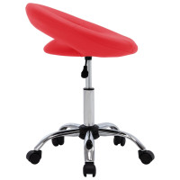 Produktbild för Snurrbar stol röd konstläder