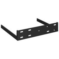 Produktbild för Svävande vägghyllor 4 st vit högglans 23x23,5x3,8 cm MDF