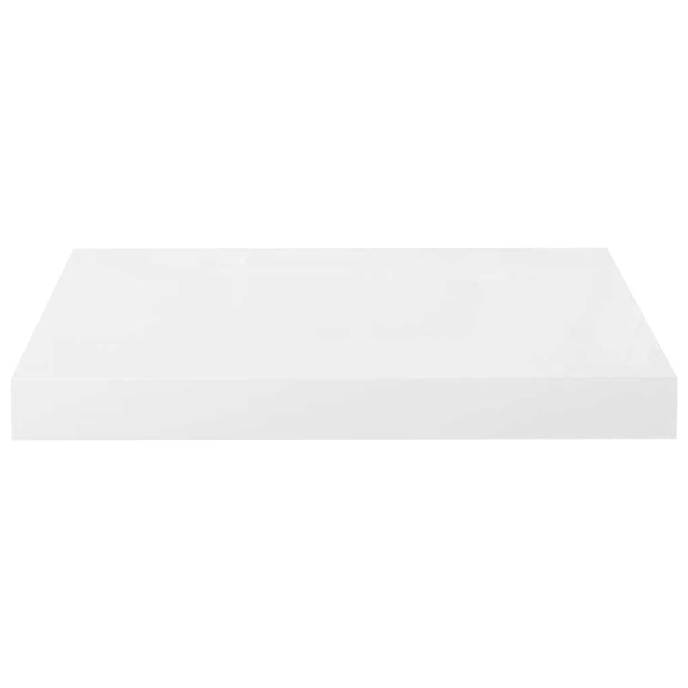Produktbild för Svävande vägghyllor 4 st vit högglans 40x23x3,8 cm MDF