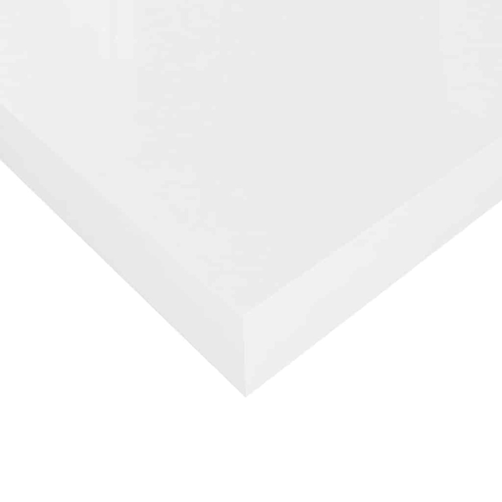 Produktbild för Svävande vägghyllor 4 st vit högglans 60x23,5x3,8 cm MDF